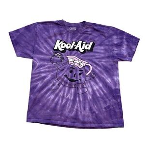 Kool-Aid Graphic Tee in Purple Tie-Dye